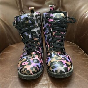 Kids Leopard Print Boots